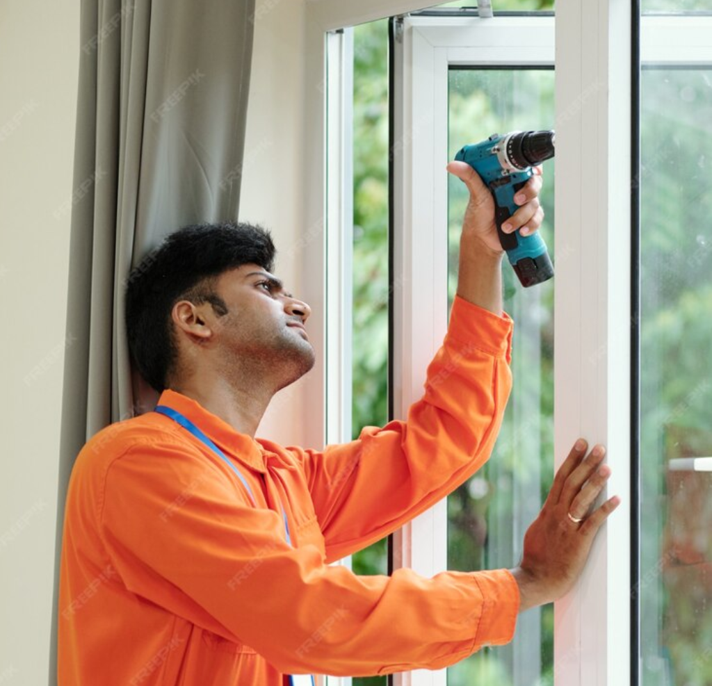 fixing upvc window